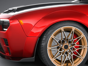 Generic Muscle Car 2021 3Dモデル