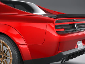 Generic Muscle Car 2021 3D Model
