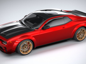 Generic Muscle Car 2021 3Dモデル
