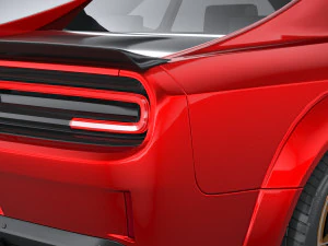 Generic Muscle Car 2021 3D Model