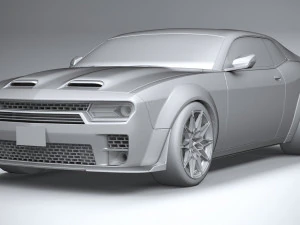 Generic Muscle Car 2021 3D Model