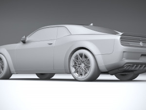 Generic Muscle Car 2021 3Dモデル