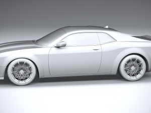 Generic Muscle Car 2021 3Dモデル