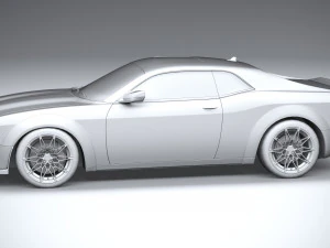 Generic Muscle Car 2021 3D Model