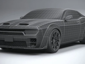 Generic Muscle Car 2021 3D Model