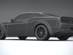 Generic Muscle Car 2021 3D Model