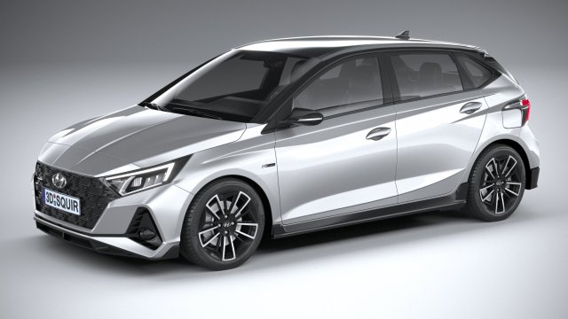 Hyundai i20 N-line 2021 Model 3D .c4d .max .obj .3ds .fbx .stl .blend 