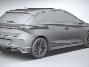 Hyundai i20 N-line 2021 Model 3D