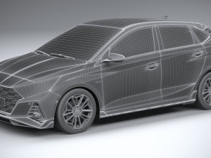 Hyundai i20 N-line 2021 Model 3D
