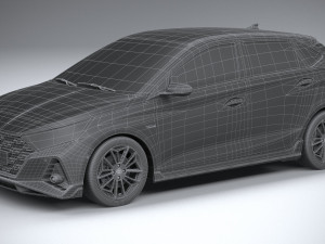 Hyundai i20 N-line 2021 Model 3D