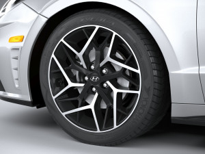 Hyundai Sonata US N-line 2020 Modello 3D
