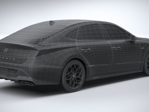Hyundai Sonata US N-line 2020 Modello 3D