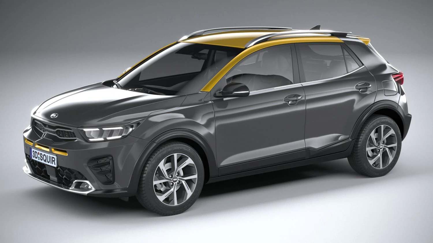 Kia Stonic GT-line 2021 3D Model .c4d .max .obj .3ds .fbx .stl .blend 