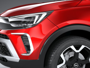 Opel Crossland 2021 3D Model