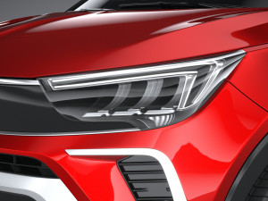 Opel Crossland 2021 3D Model