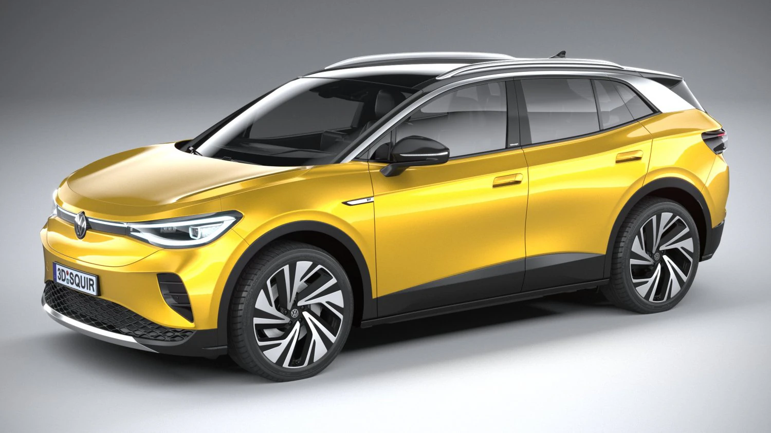 Volkswagen ID4 1st Edition 2021 3D Model .c4d .max .obj .3ds .fbx .stl .blend 