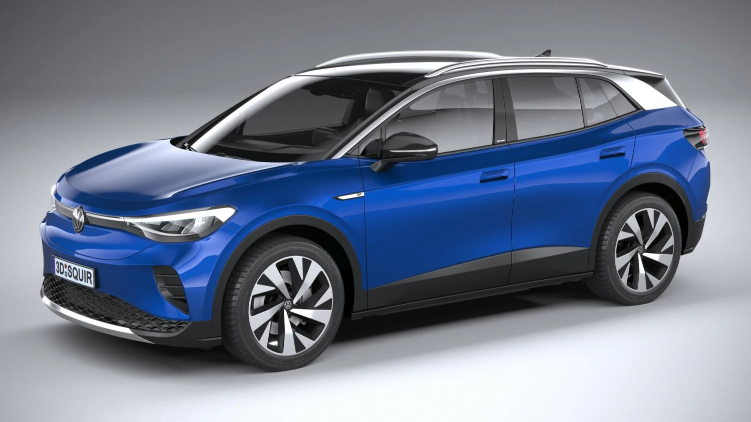 Volkswagen ID4 1st Edition Regular 2021 3D Model .c4d .max .obj .3ds .fbx .stl .blend 