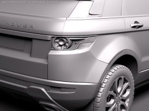 Range Rover Evoque 5-door 2012 3D Model