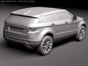 Range Rover Evoque 5-door 2012 3D Model