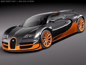 Bugatti Veyron Super Sport 2012 3D Model