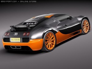 Bugatti Veyron Super Sport 2012 3D Model