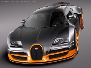 Bugatti Veyron Super Sport 2012 3D Model