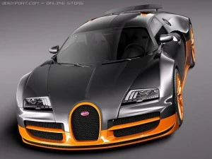 Bugatti Veyron Super Sport 2012 3D Model