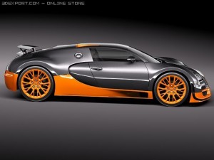 Bugatti Veyron Super Sport 2012 3D Model