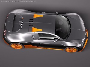 Bugatti Veyron Super Sport 2012 3D Model