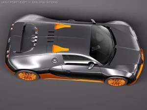 Bugatti Veyron Super Sport 2012 3D Model