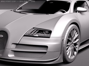 Bugatti Veyron Super Sport 2012 3D Model