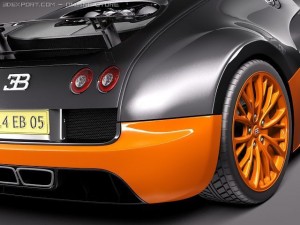 Bugatti Veyron Super Sport 2012 3D Model