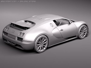 Bugatti Veyron Super Sport 2012 3D Model