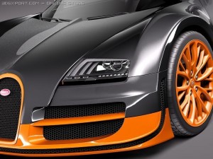 Bugatti Veyron Super Sport 2012 3D Model