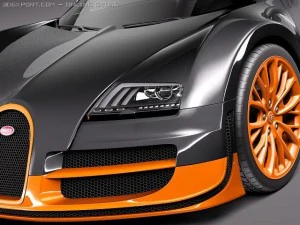 Bugatti Veyron Super Sport 2012 3D Model