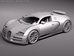 Bugatti Veyron Super Sport 2012 3D Model