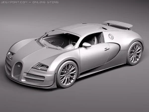 Bugatti Veyron Super Sport 2012 3D Model