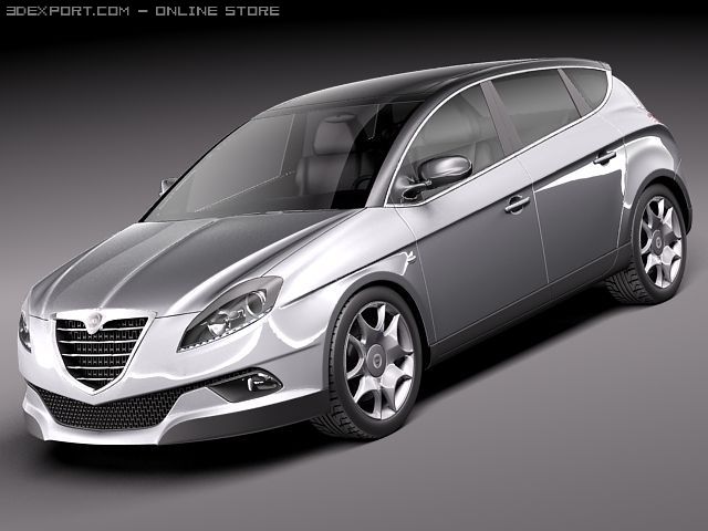 Lancia Delta 2012 Modelo 3D .c4d .max .obj .3ds .fbx .stl .blend 