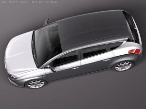 Lancia Delta 2012 3D Model