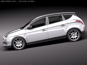 Lancia Delta 2012 Modelo 3D