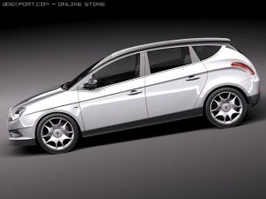 Lancia Delta 2012 3D Model