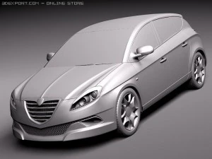 Lancia Delta 2012 3D Model