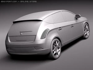Lancia Delta 2012 3D Model
