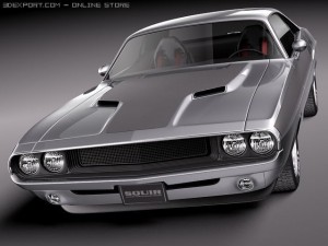 Dodge Challenger 1970 ProTouring Custom 3D Model