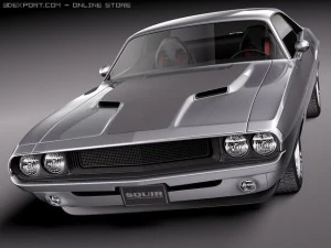 Dodge Challenger 1970 ProTouring Custom 3D Model