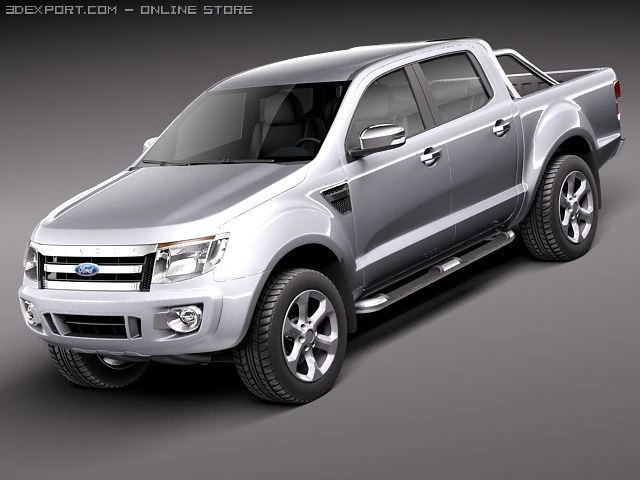 Ranger Crew Cab 2012 3D Model .c4d .max .obj .3ds .fbx .stl .blend 