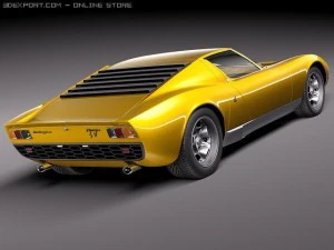 Miura P400 SV 1966-1973 3D Model
