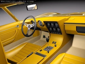 Miura P400 SV 1966-1973 3D Model