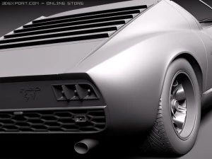 Miura P400 SV 1966-1973 3D Model