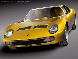Miura P400 SV 1966-1973 3D Model